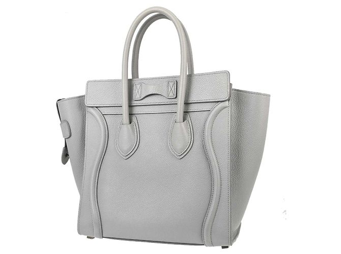Céline Celine Luggage Grainy Leather Micro Braun - Ansicht 2
