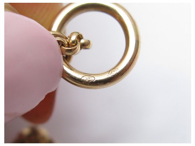 Hermès HERMES EX LIBRIS ANHÄNGER COLLIER 18K ROSÉGOLD 10.6GR PM DIAMANT Golden - Ansicht 7