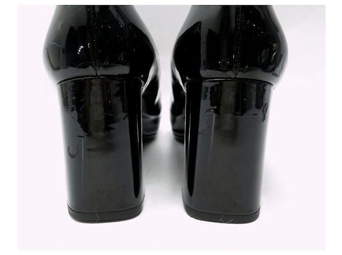 SCARPE LOUIS VUITTON DECOLLETÉ MADELEINE 40 IN PELLE NERA LOGO LV Nero - vista 5