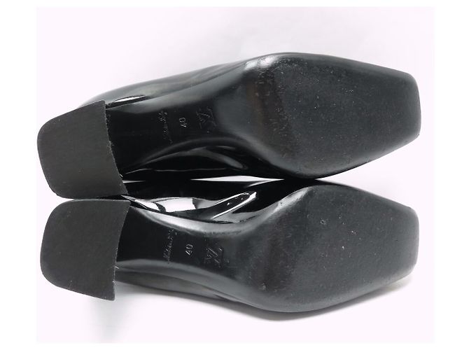 SCARPE LOUIS VUITTON DECOLLETÉ MADELEINE 40 IN PELLE NERA LOGO LV Nero - vista 6