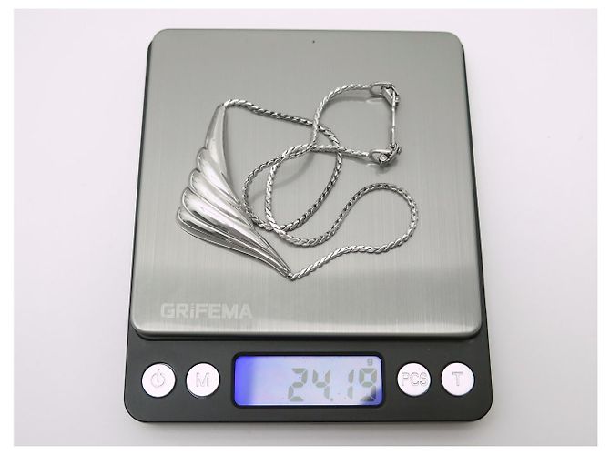 SET CHRISTIAN DIOR COLLANA + ORECCHINI A CONCHIGLIA IN ARGENTO 925 - vista 12