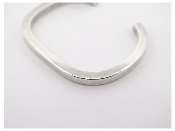BRACELET DINH VAN SQUARE JONC T15.5 AUS MASSIVSILBER 925 32GR SILVER BANGLE - Ansicht 10