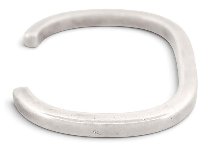 BRACELET DINH VAN SQUARE JONC T15.5 AUS MASSIVSILBER 925 32GR SILVER BANGLE - Ansicht 4