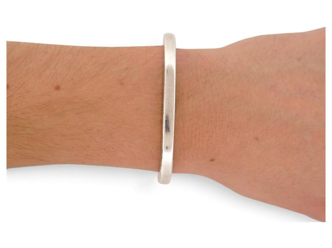 BRACELET DINH VAN SQUARE JONC T15.5 AUS MASSIVSILBER 925 32GR SILVER BANGLE - Ansicht 5