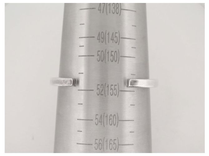 BRACELET DINH VAN SQUARE JONC T15.5 AUS MASSIVSILBER 925 32GR SILVER BANGLE - Ansicht 8