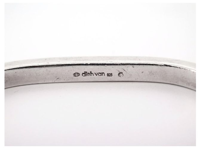 BRACELET DINH VAN SQUARE JONC T15.5 AUS MASSIVSILBER 925 32GR SILVER BANGLE - Ansicht 9