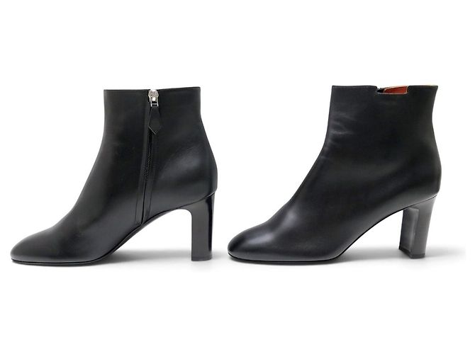 Kelly Hermès NUOVI STIVALETTI HERMES SAINT GERMAIN REVISITEE 39 PELLE NERA SCATOLA LOW BOOTS Nero - vista 2