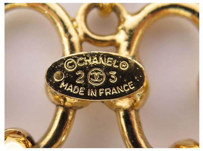 NEUES CHANEL DE CASTELLANE 1994 ARMBAND T19.5 SEILRINGE CC LOGO MEDAILLON Golden - Ansicht 4