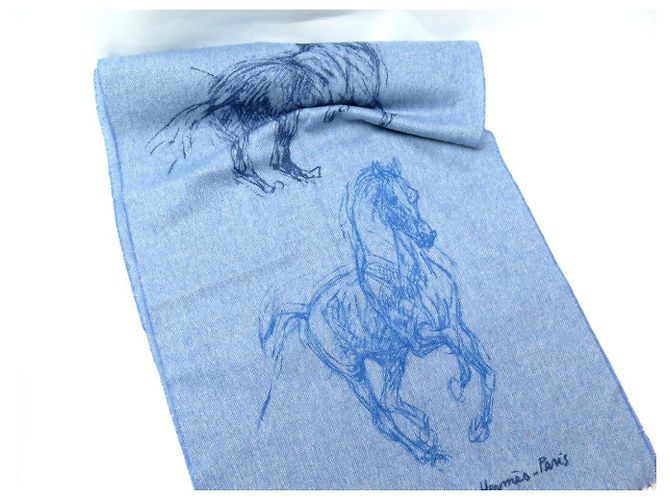 Hermès NUOVO SCARPA HERMES PIROUETTE AU GALOP H392850TV01 CASHMERE BLU - vista 4