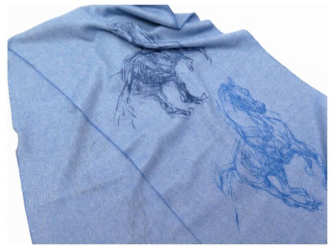 Hermès NUOVO SCARPA HERMES PIROUETTE AU GALOP H392850TV01 CASHMERE BLU - vista 5