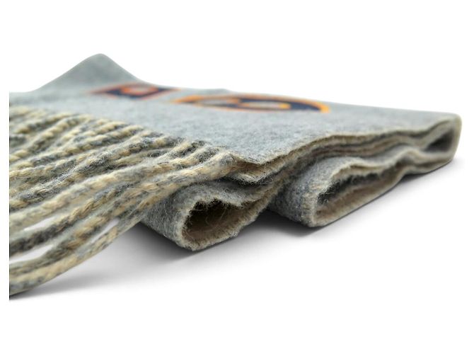 Hermès NUOVA SCIARPA HERMES REVERSIBILE MAILLONS COLORES GRIGIO BEIGE CASHMERE SCARF - vista 3