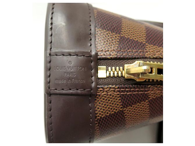 BORSA A MANO LOUIS VUITTON ALMA BB TOILE DAMIER CON TRACOLLA N40606 Marrone - vista 14