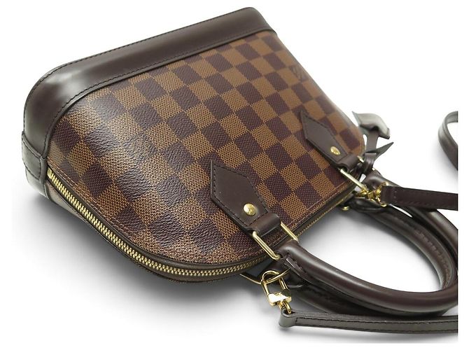 BORSA A MANO LOUIS VUITTON ALMA BB TOILE DAMIER CON TRACOLLA N40606 Marrone - vista 4