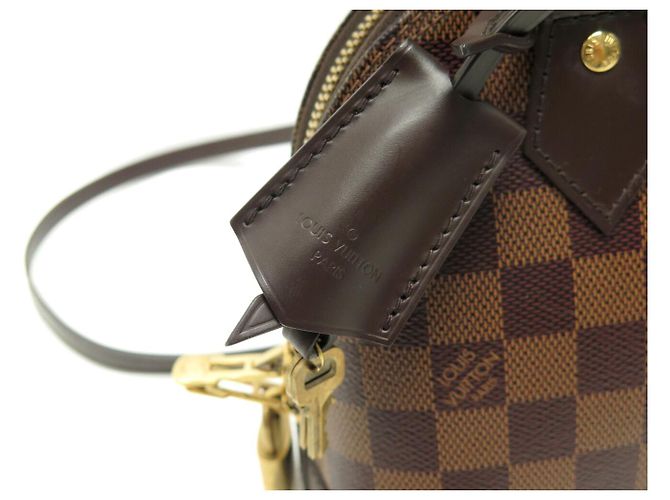 BORSA A MANO LOUIS VUITTON ALMA BB TOILE DAMIER CON TRACOLLA N40606 Marrone - vista 8
