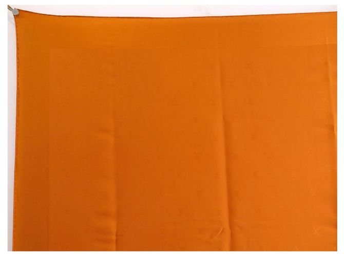 PAÑUELO LOUIS VUITTON MONOGRAM LV CARRE 90 CM DE SEDA NARANJA - vista 2