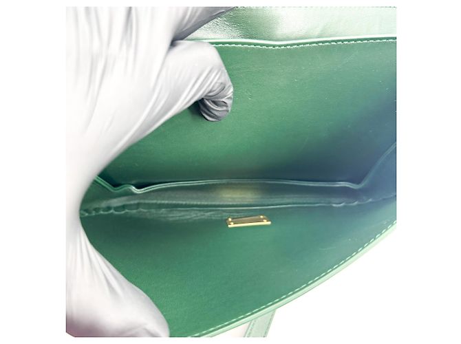 Bottega Veneta Mount Leather Medium Verde - vista 5