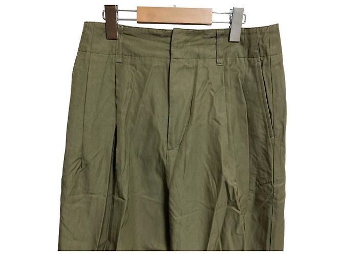 Autre Marque 1er Arrondissement Weite Hose Grün Khaki - Ansicht 3