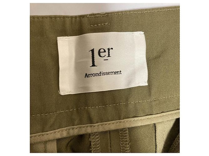 Autre Marque 1er Arrondissement Weite Hose Grün Khaki - Ansicht 6