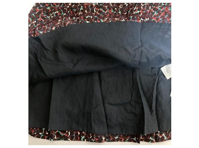 Autre Marque Abito in seta stampato A.P.C. Marrone Bordò - vista 7