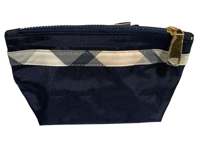 Autre Marque BLUE LABEL CRESTBRIDGE Pochette zippée à ruban à carreaux Bleu Bleu Marine - vue 3