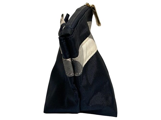 Autre Marque BLUE LABEL CRESTBRIDGE Pochette zippée à ruban à carreaux Bleu Bleu Marine - vue 4