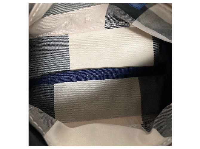 Autre Marque BLUE LABEL CRESTBRIDGE Pochette zippée à ruban à carreaux Bleu Bleu Marine - vue 6