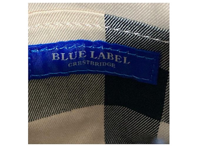 Autre Marque BLUE LABEL CRESTBRIDGE Pochette zippée à ruban à carreaux Bleu Bleu Marine - vue 7