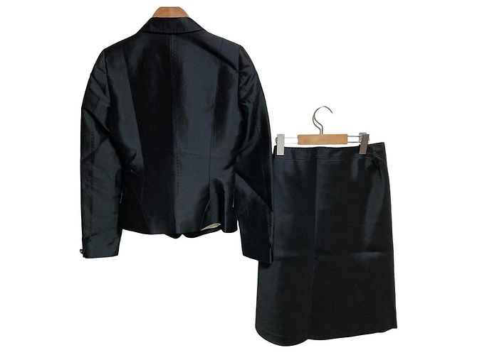 Autre Marque Charles Jourdan Seiden-Set Schwarz - Ansicht 2