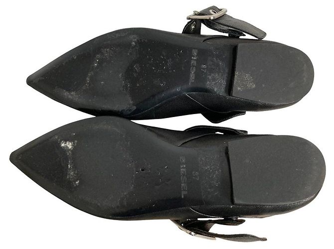 Autre Marque Scarpe basse a punta Diesel Nero - vista 5