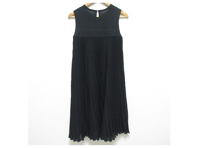 Autre Marque Vestido de malha plissada FOXEY Preto - vista 2