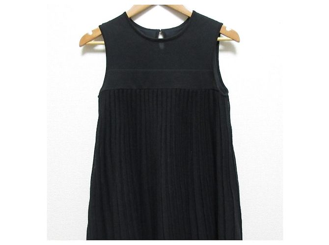 Autre Marque Vestido de malha plissada FOXEY Preto - vista 3