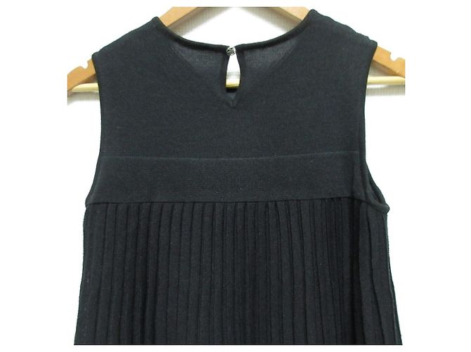Autre Marque Vestido de malha plissada FOXEY Preto - vista 4