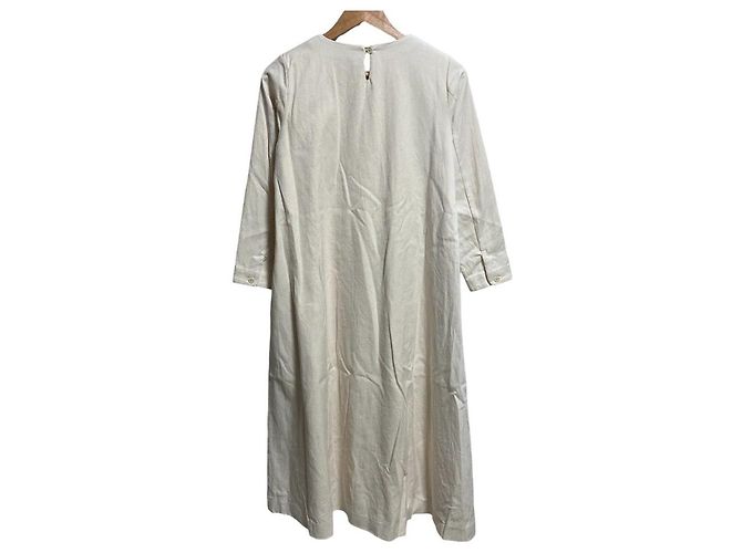 Autre Marque YAECA WRITE A LINE Dress Kleid Beige Roh - Ansicht 2