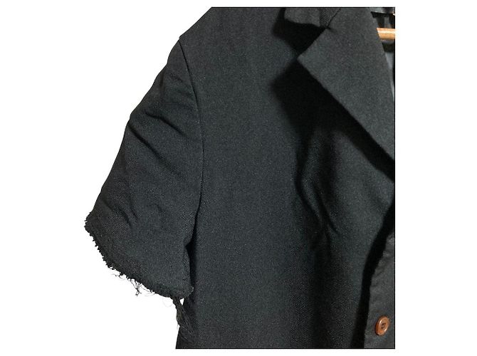 COMME des GARCONS Polyester Shrunken Short Jacket Schwarz - Ansicht 4