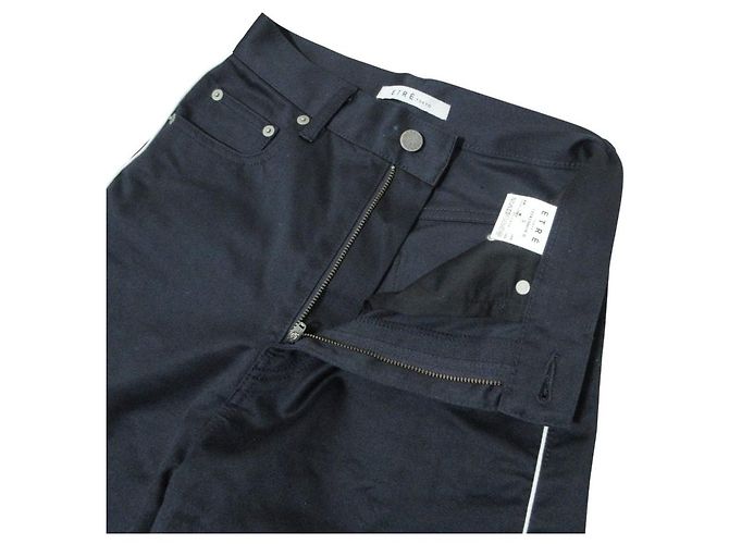 Autre Marque ETRE TOKYO Side Line Trousers Blu Blu navy - vista 5