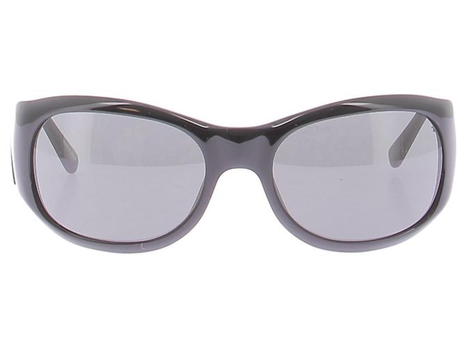 Magda Butrym Runde schwarze Sonnenbrille - Ansicht 2