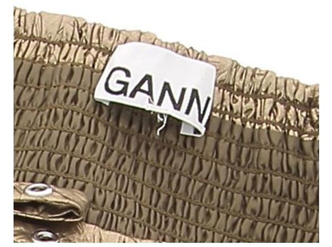 Vestido dourado Ganni - vista 6