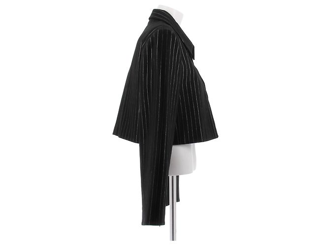 Ganni Blazer schwarz gestreift - Ansicht 3