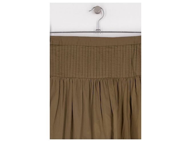 Autre Marque Gonna in cotone kaki Damson Madder Cachi - vista 2