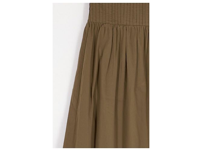 Autre Marque Gonna in cotone kaki Damson Madder Cachi - vista 3