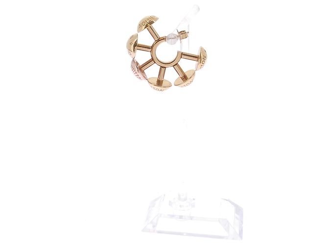 Louis Vuitton Boucle d'oreille unique dorée - vue 4
