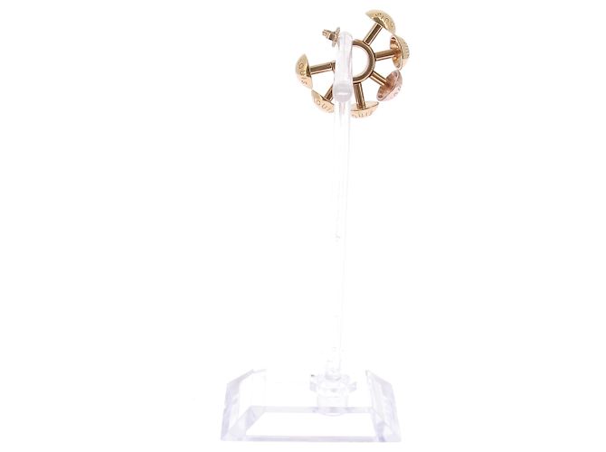 Louis Vuitton Boucle d'oreille unique dorée - vue 5