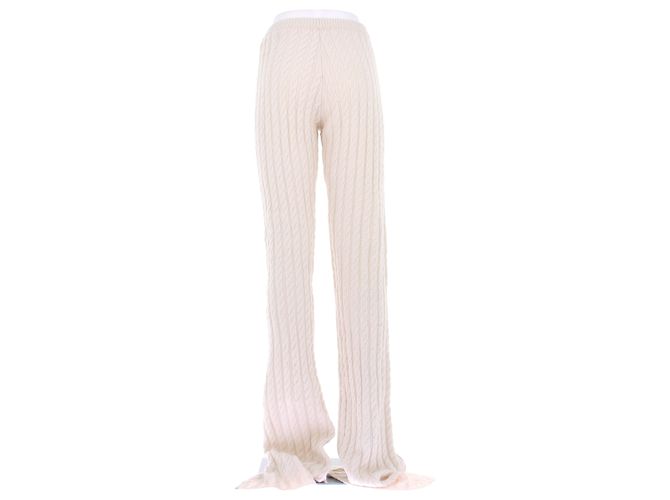 Pantalones Magda Butrym de cachemira beige - vista 2