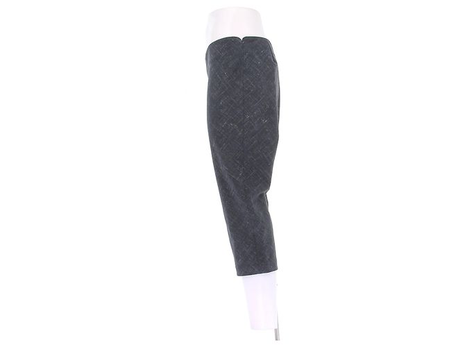Autre Marque CHRISTOPHER ESBER Capri Hose Grau Wolle - Ansicht 4