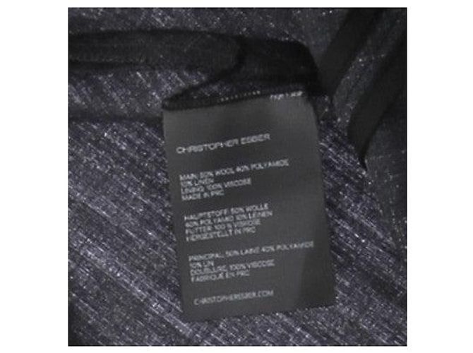 Autre Marque CHRISTOPHER ESBER Capri Hose Grau Wolle - Ansicht 5