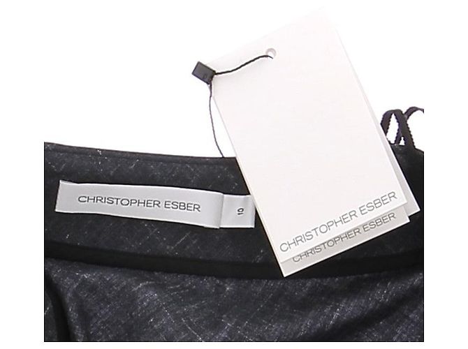 Autre Marque CHRISTOPHER ESBER Capri Hose Grau Wolle - Ansicht 6