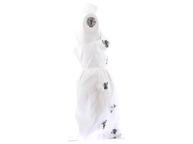 Zimmermann Vestido mini branco com flores - vista 3