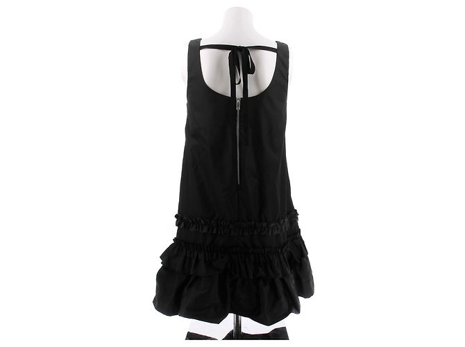 Abito in nylon nero Ganni - vista 2