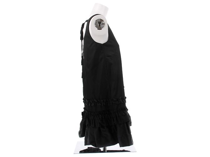 Abito in nylon nero Ganni - vista 3