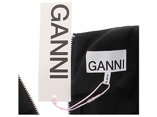 Abito in nylon nero Ganni - vista 6